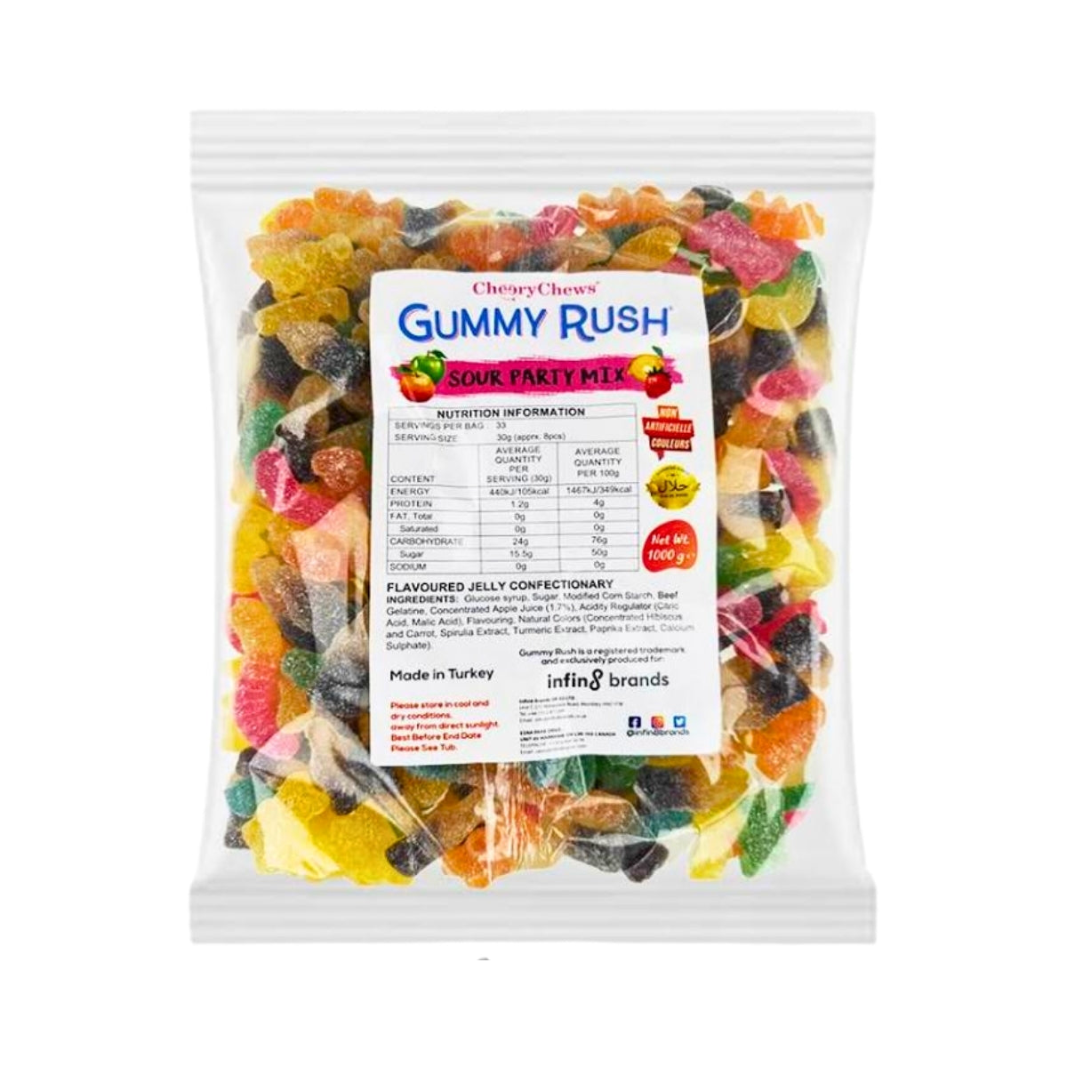 Gummy Rush Sour Party Mix 24kg