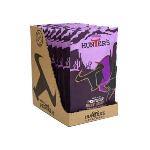 Hunter's Peppered Beef Jerky (28g X Pack of 10) – 5 Strips