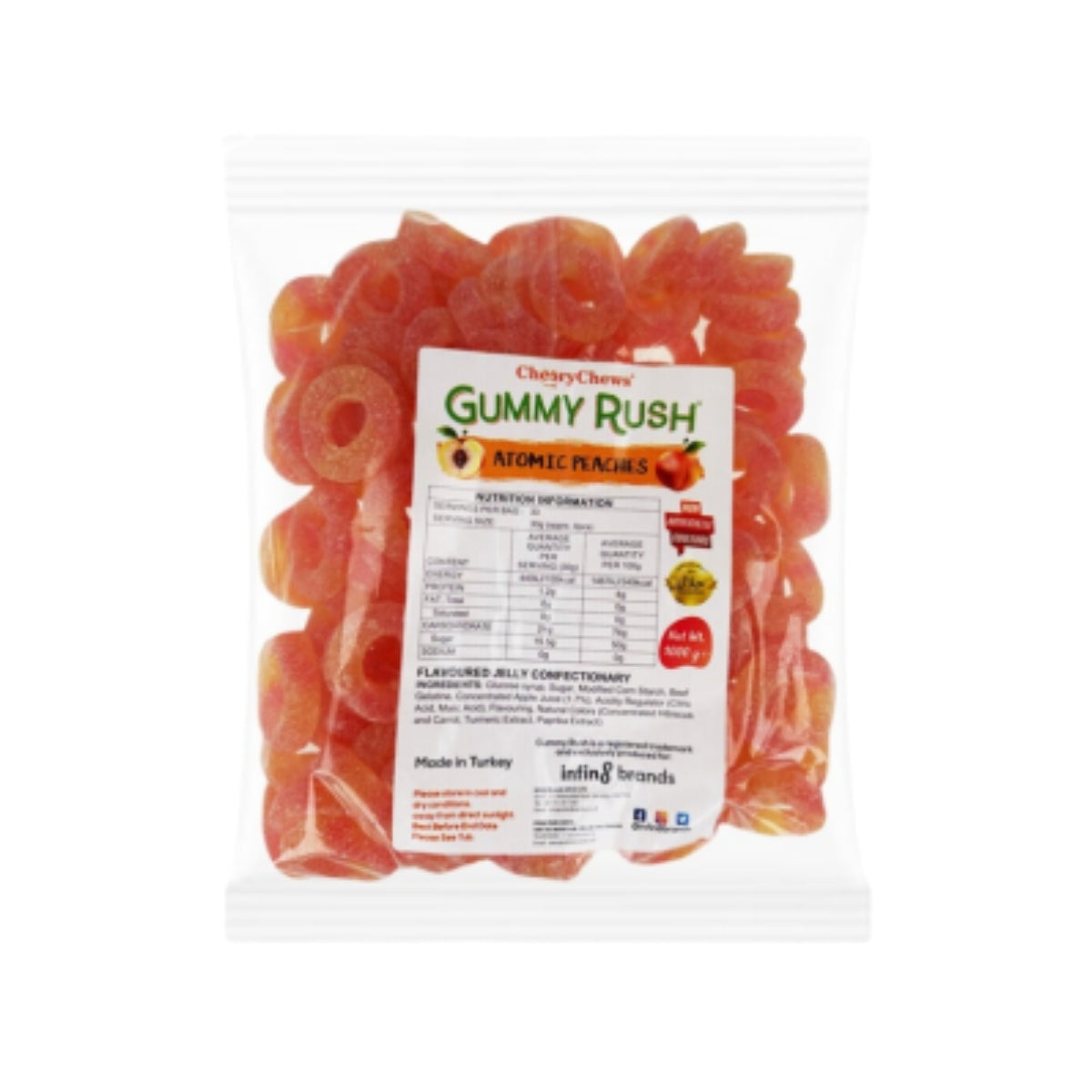 Gummy Rush Atomic Peaches 24kg