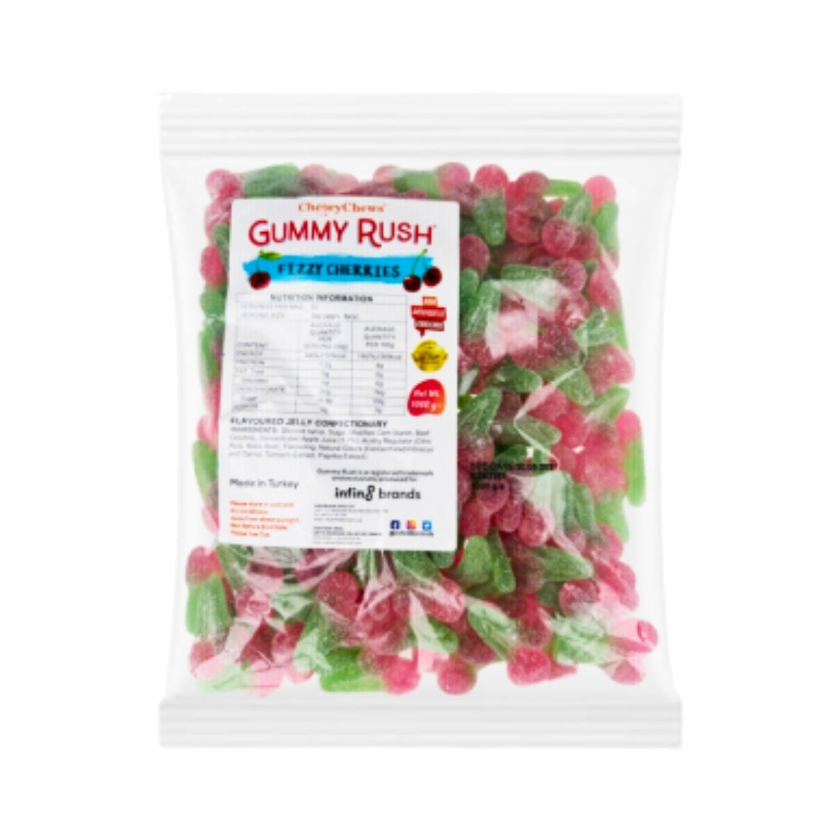Gummy Rush Fizzy Cherries 24kg