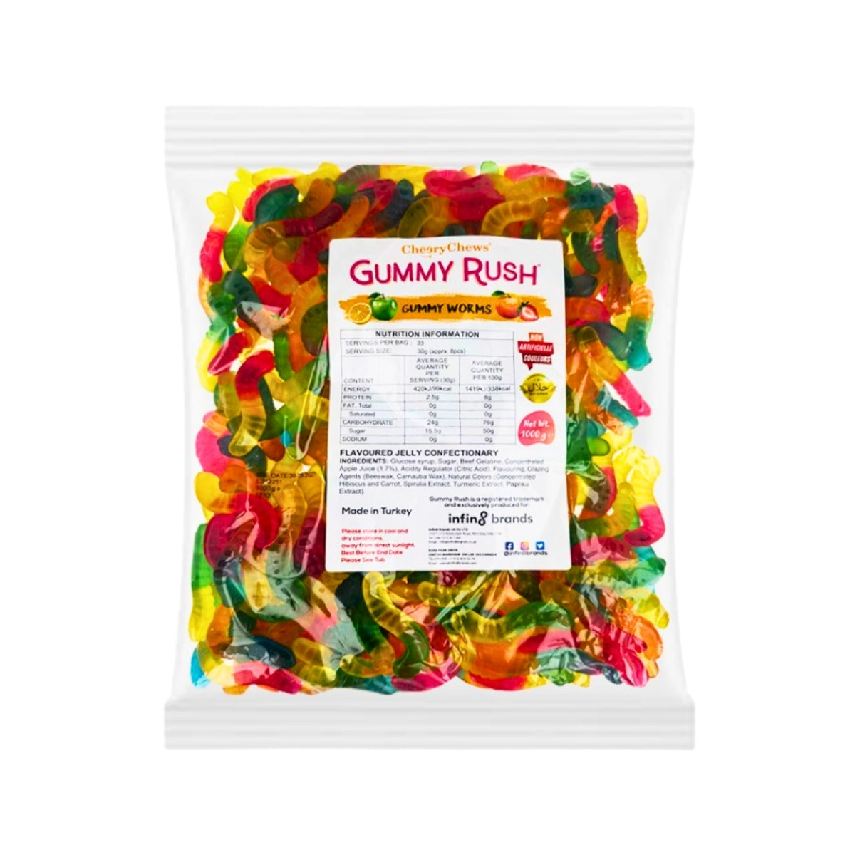 Gumy Rush Gummy Worms 24kg