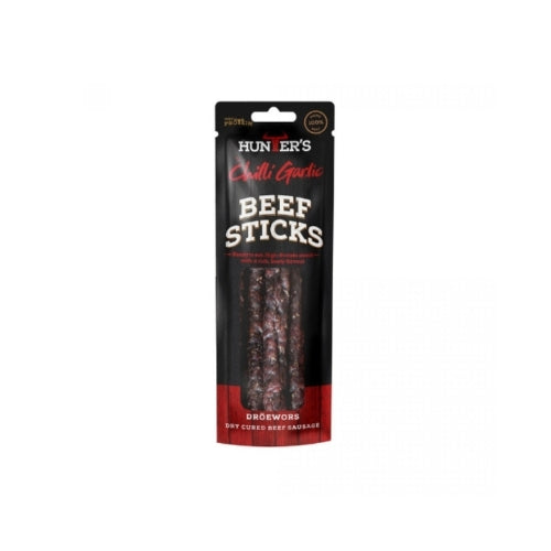 Hunter's Chilli Garlic Beef Stick (40g X Pack of 10) – 5 Strips