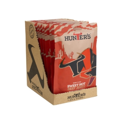 Hunter's Sweet Hot Beef Jerky (28g X Pack of 10) – 5 Strips